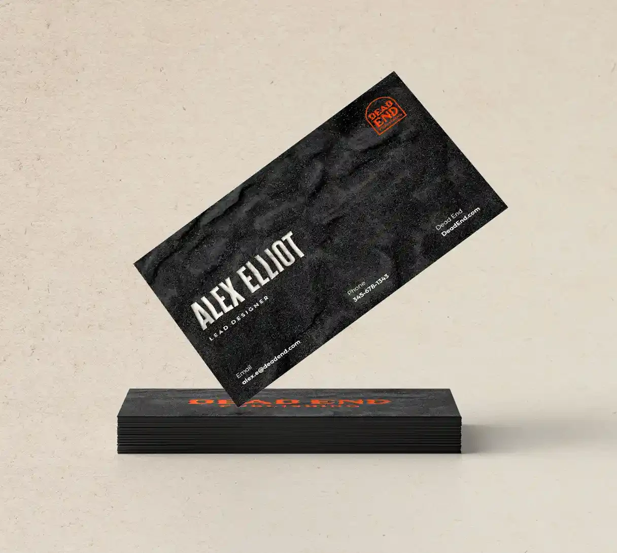 Dead End Publishing business card