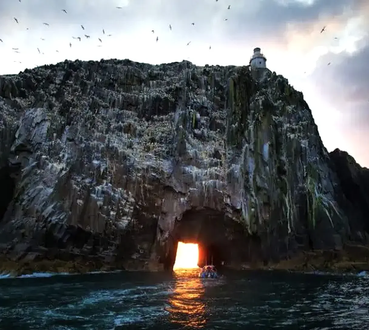 Bull Rock island also known as the House of Donn in Irish mythology