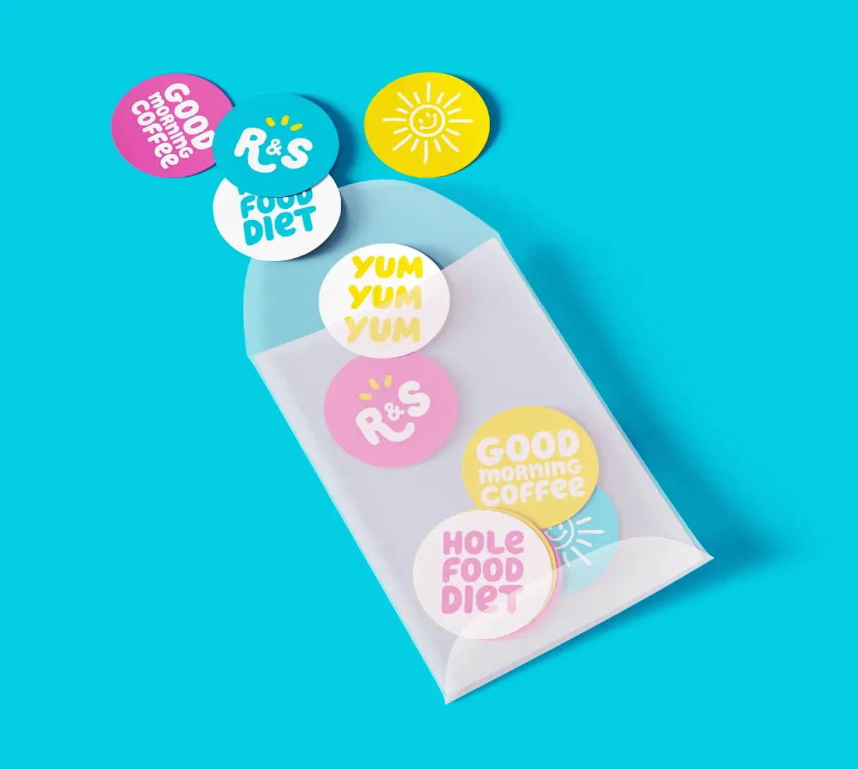 Rise & Shine stickers